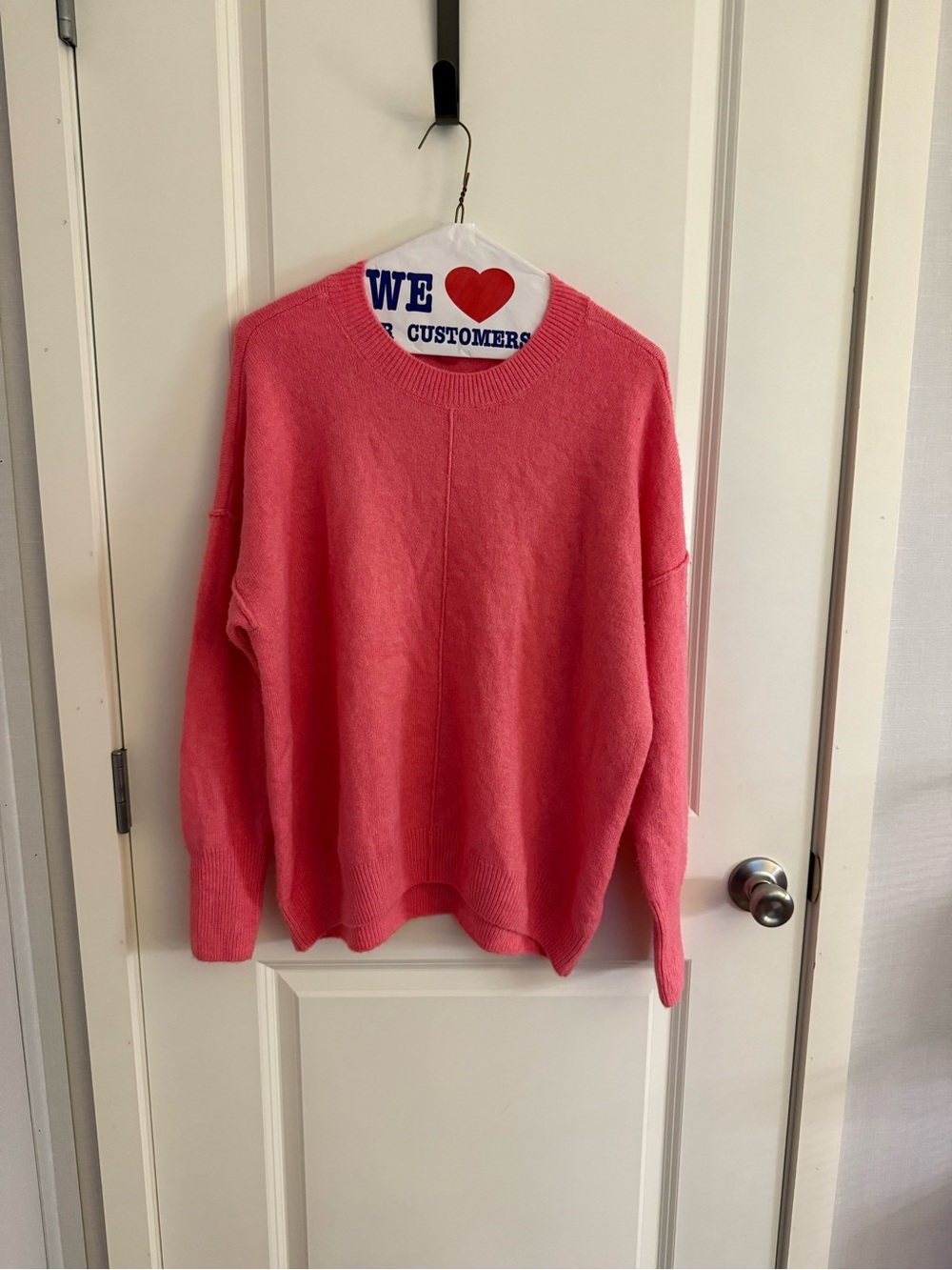 Vince Camuto Pink Crew Neck Knit Sweater Women’s Medium